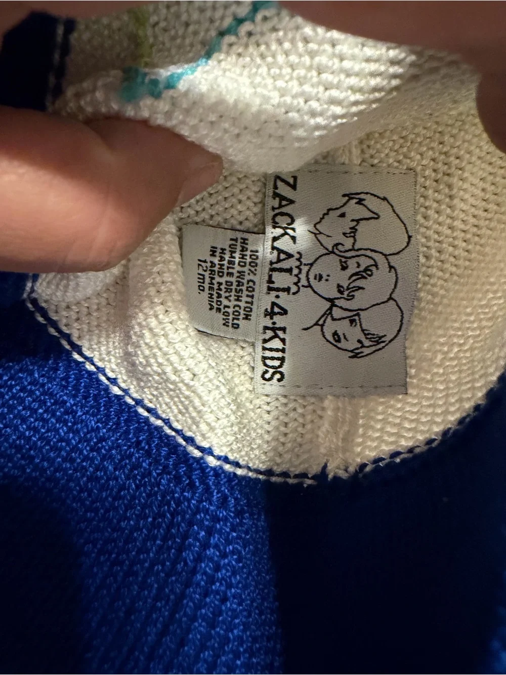 Zackali 4 Kids White, (size 12m)